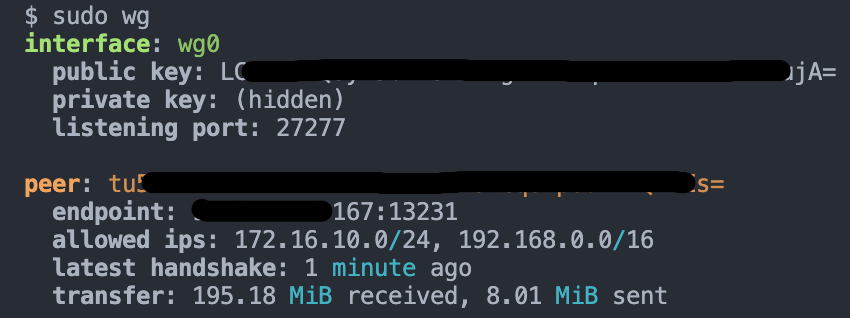 WireGuard peers